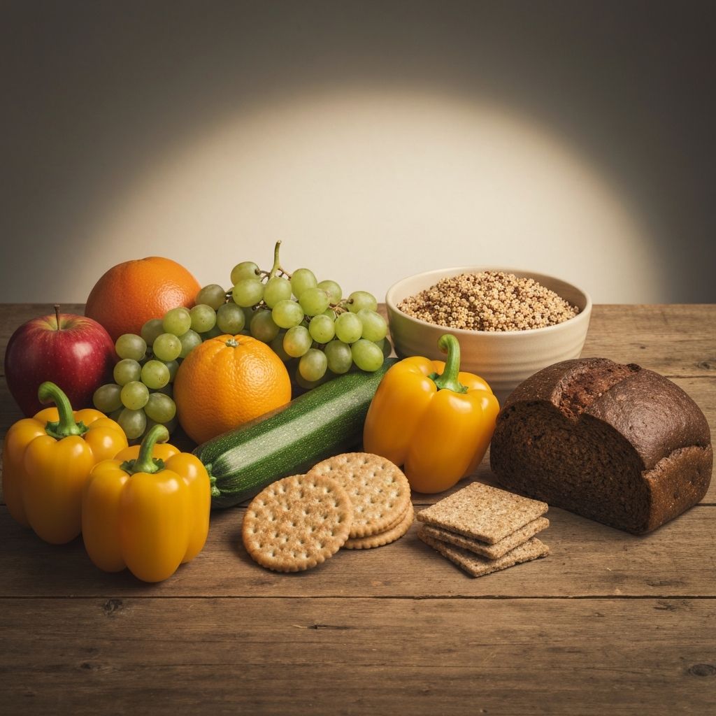 Različito voće, povrće i žitarice - simboli uravnotežene ishrane